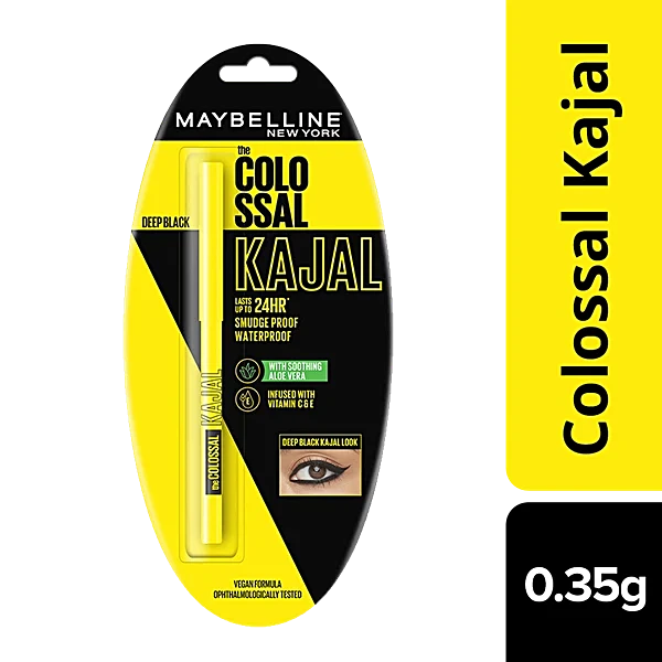 MAYBELLINE NEW YORK Colossal Kajal  (Super Black, 0.35 g)